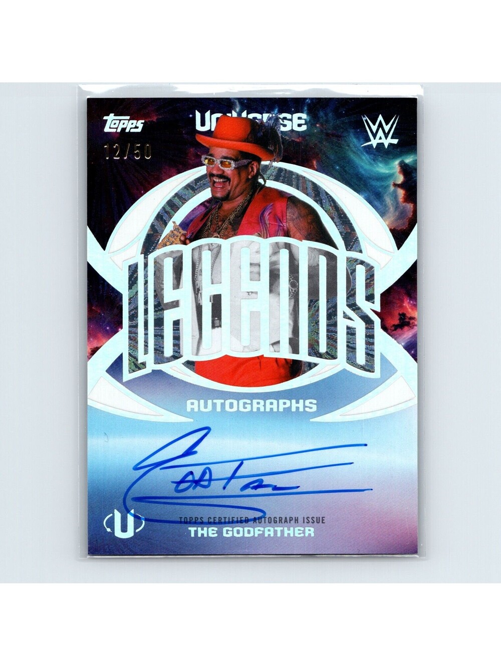 2026 Topps Universe WWE The Godfather #LA-GF Legends Autographs Blast #/50